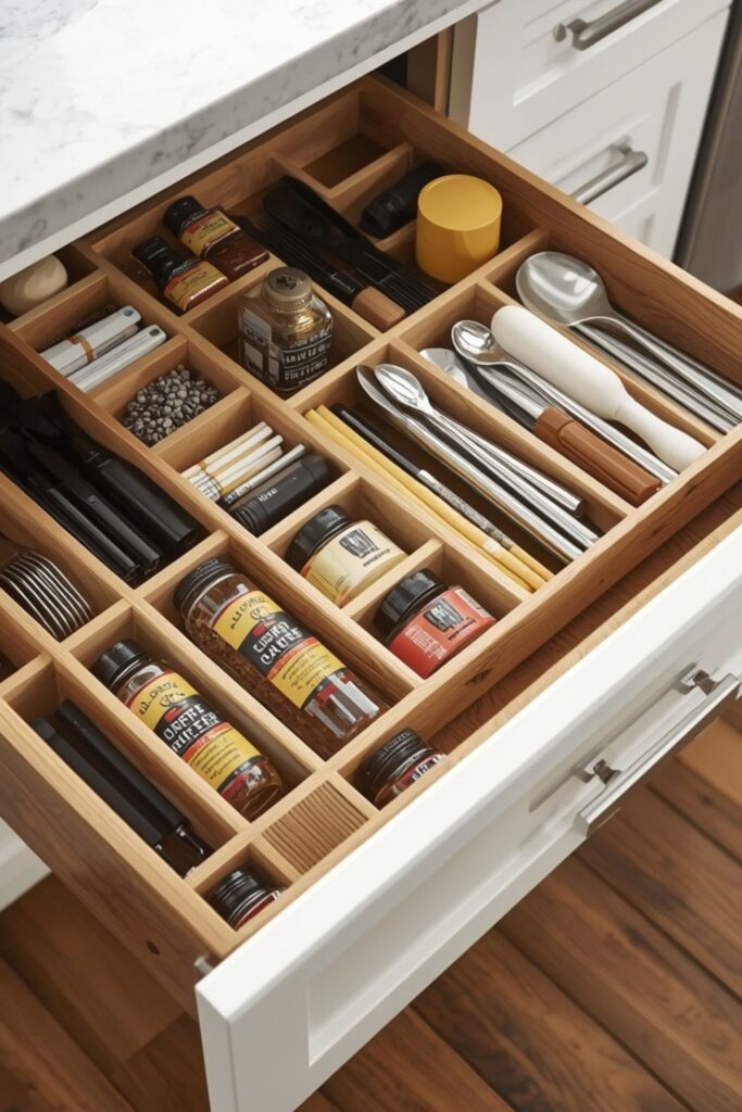 Drawer-Based Storage That Replaces Countertop Containers