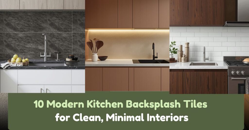 10 Modern Kitchen Backsplash Tiles for Clean, Minimal Interiors