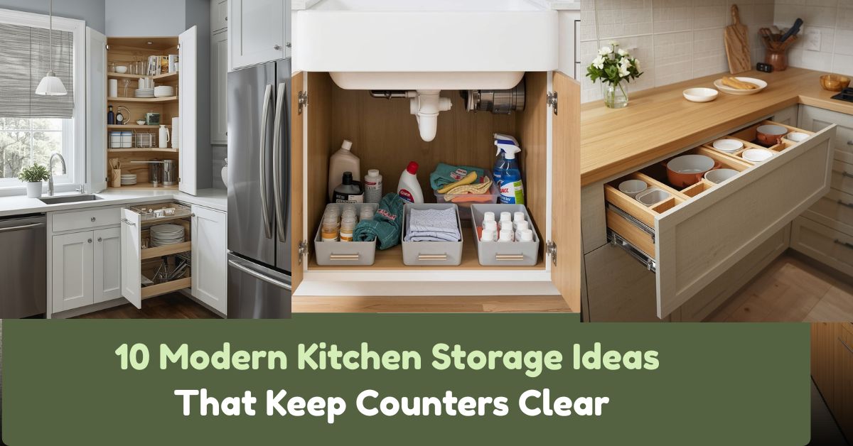 10 Modern Kitchen Storage Ideas That Keep Counters Clear