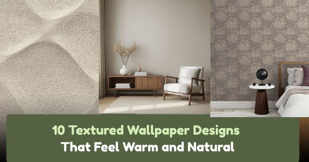 10 Textured Wallpaper Designs That Feel Warm and Natural