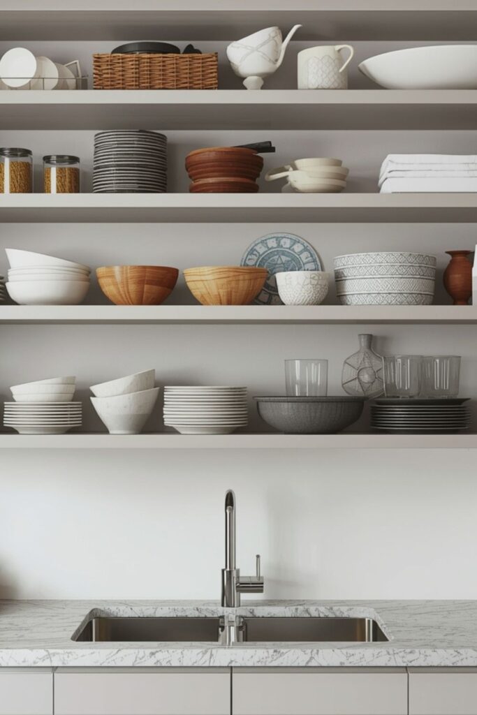 Limit Open Shelving Thoughtfully
