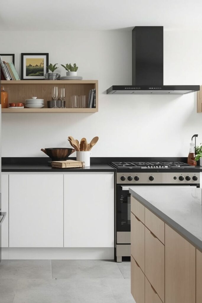 Storage that keeps the kitchen visually calm