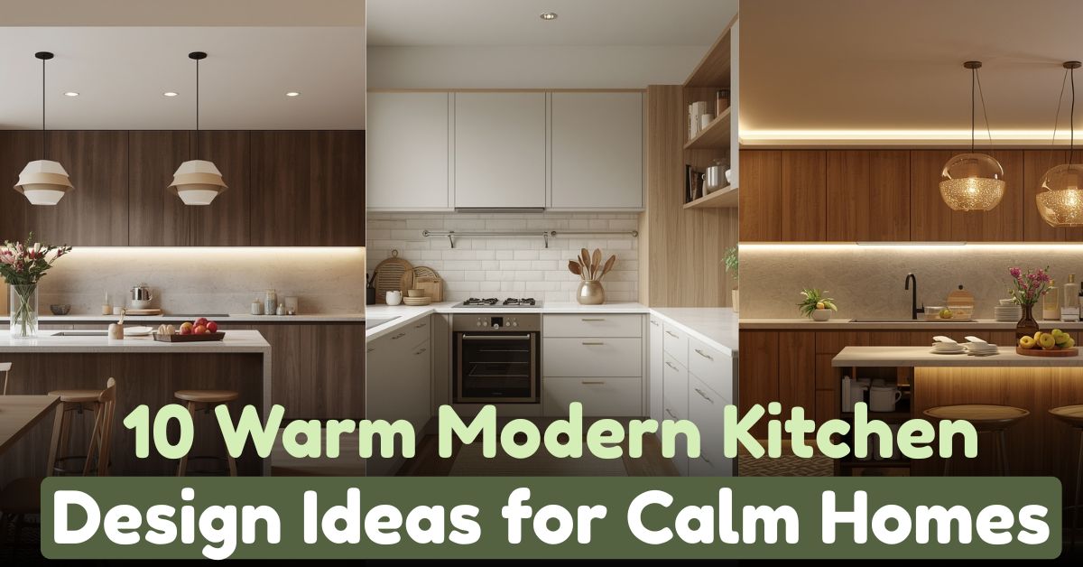 10 Warm Modern Kitchen Design Ideas