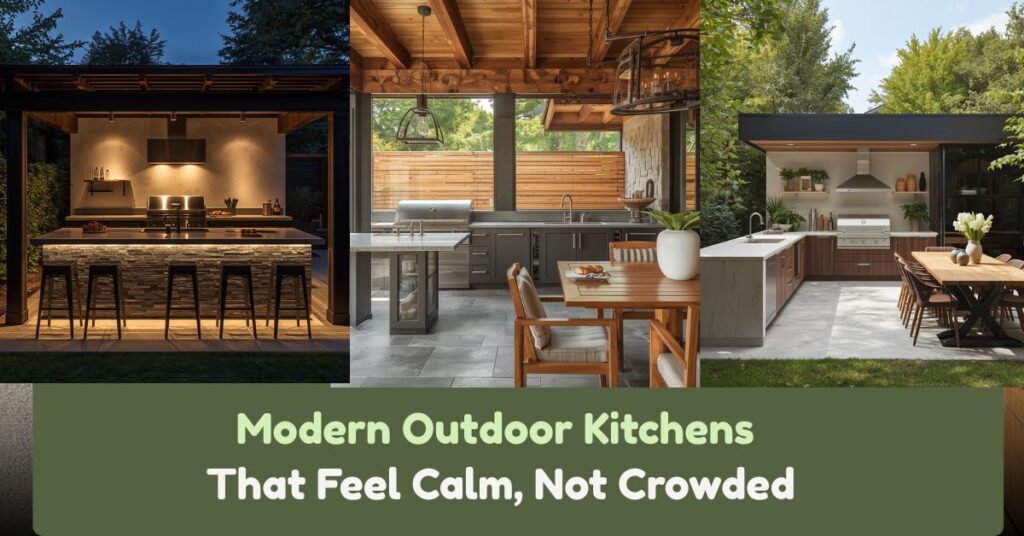Modern Outdoor Kitchens That Feel Calm, Not Crowded
