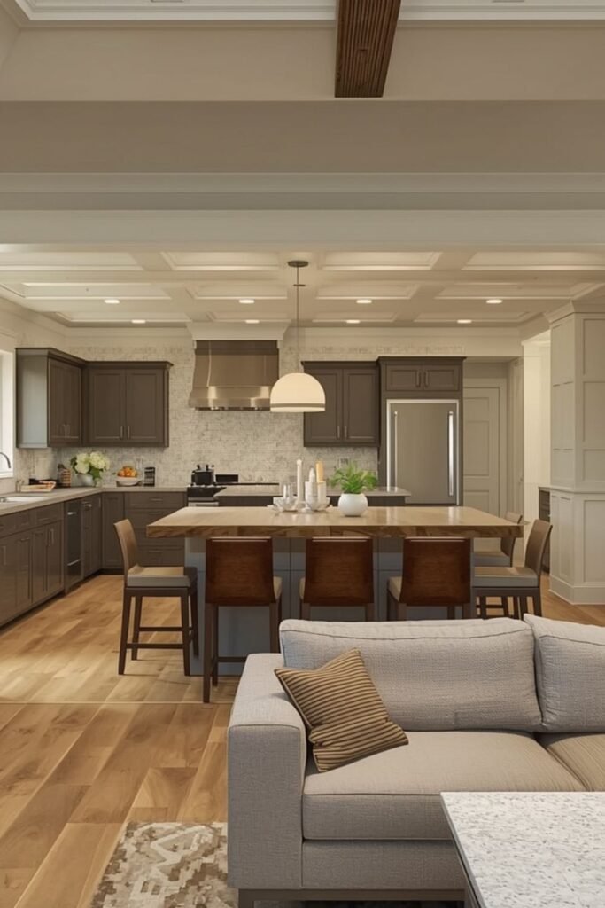 Open Kitchen With a Multi-Functional Island