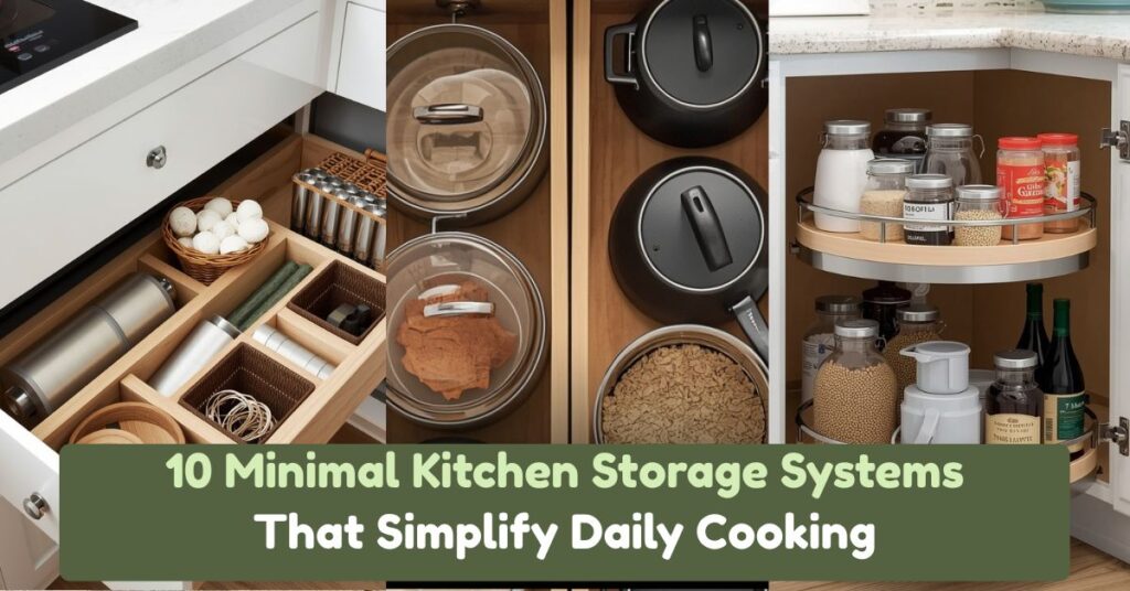 10 Minimal Kitchen Storage Systems That Simplify Daily Cooking