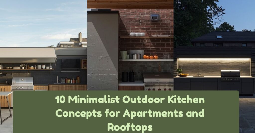 10 Minimalist Outdoor Kitchen Concepts for Apartments and Rooftops