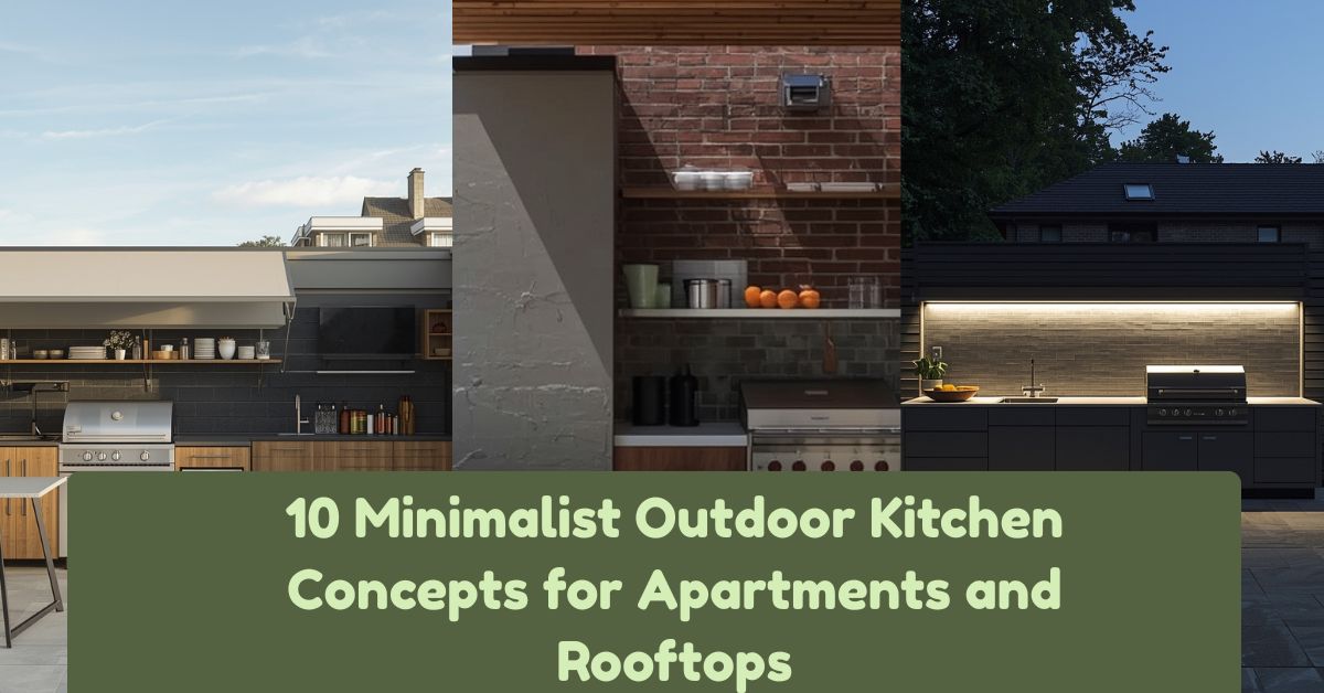 10 Minimalist Outdoor Kitchen Concepts for Apartments and Rooftops