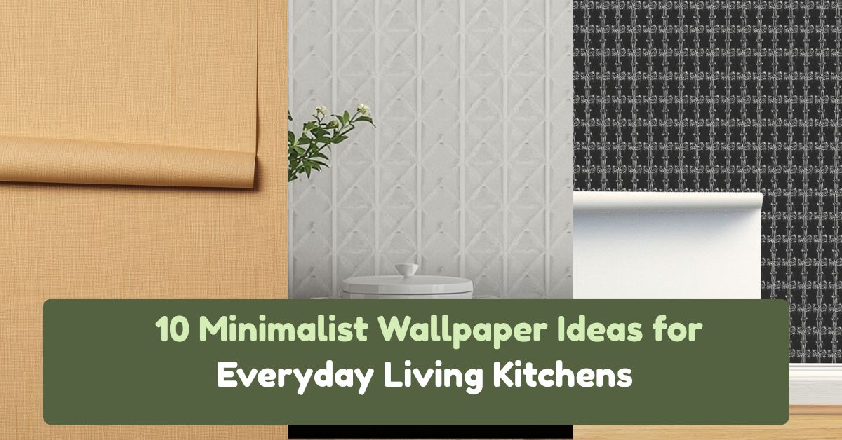 10 Minimalist Wallpaper Ideas for Everyday Living Kitchens (Waterproof & Oil-Proof)