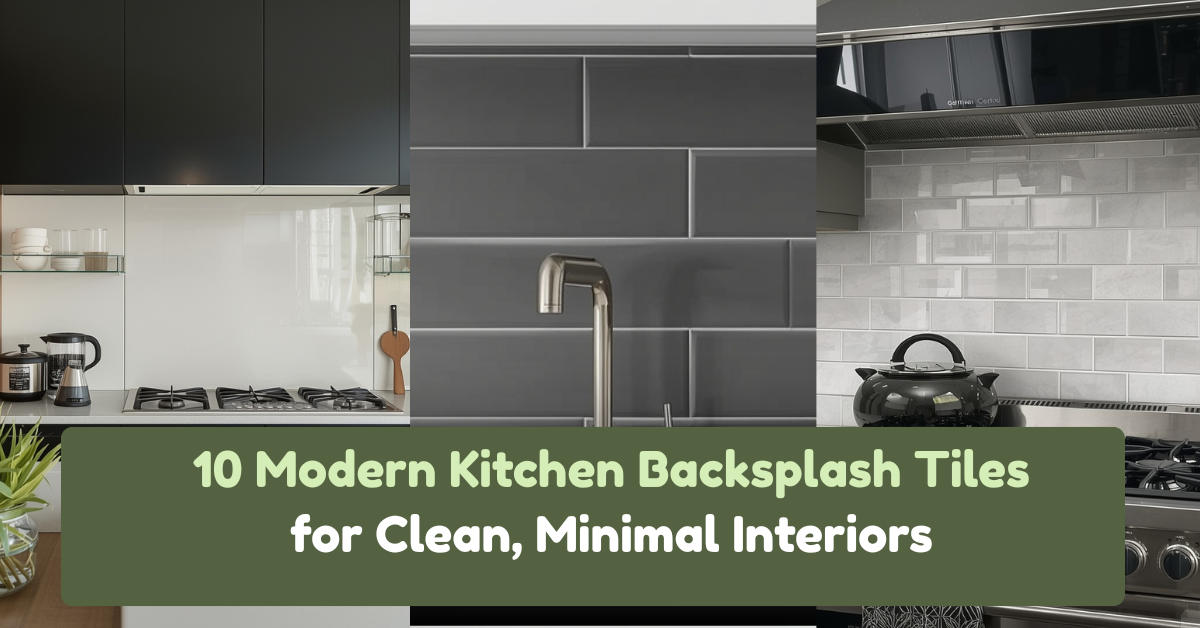 10 Modern Kitchen Backsplash Tiles for Clean, Minimal Interiors