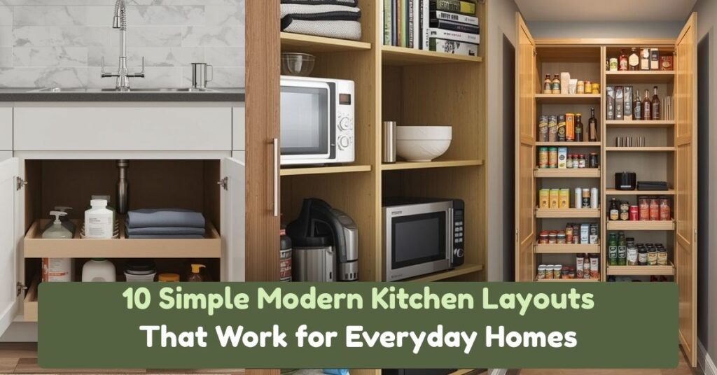 10 Simple Modern Kitchen Layouts That Work for Everyday Homes