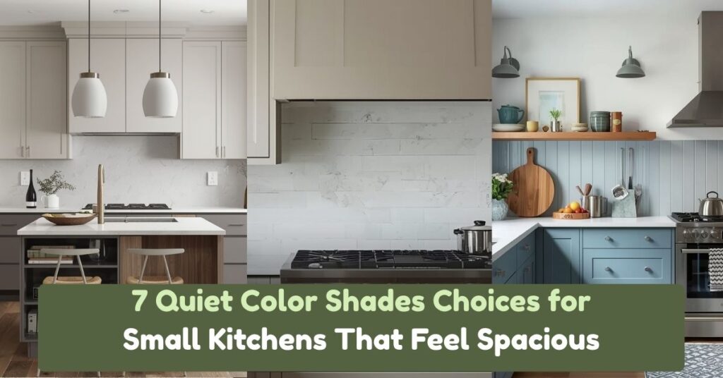 7 Quiet Color Shades Choices for Small Kitchens That Feel Spacious