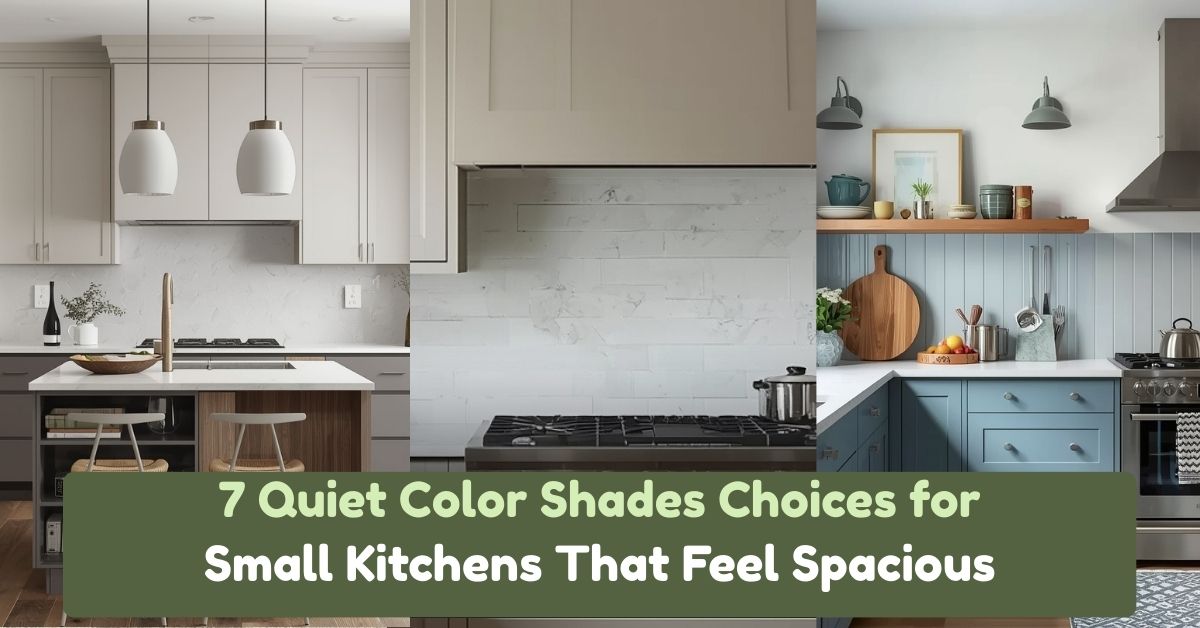 7 Quiet Color Shades Choices for Small Kitchens That Feel Spacious
