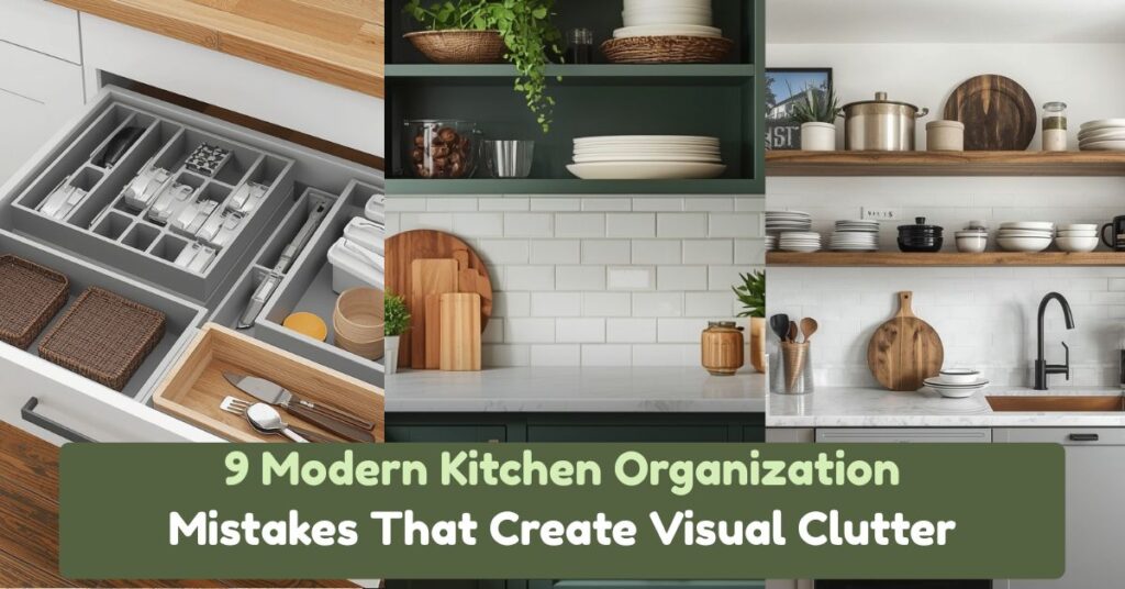 9 Modern Kitchen Organization Mistakes That Create Visual Clutter