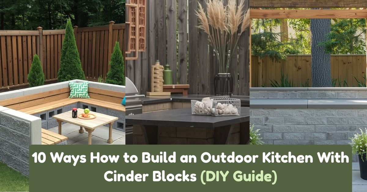 10 Ways How to Build an Outdoor Kitchen With Cinder Blocks (DIY Guide)