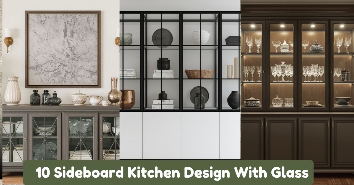 10 Sideboard Kitchen Design With Glass Cabinets
